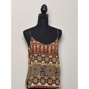 Show Me Your Mumu Women’s Tank Camisole Top Size (S) Womens Western Print